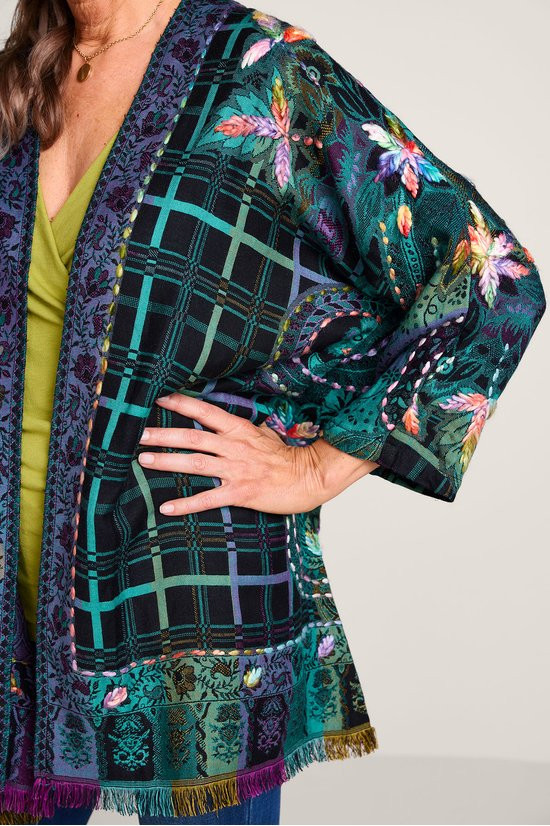 Secret Garden 3/4 Sleeve Jacquard Topper - thumbnail 5
