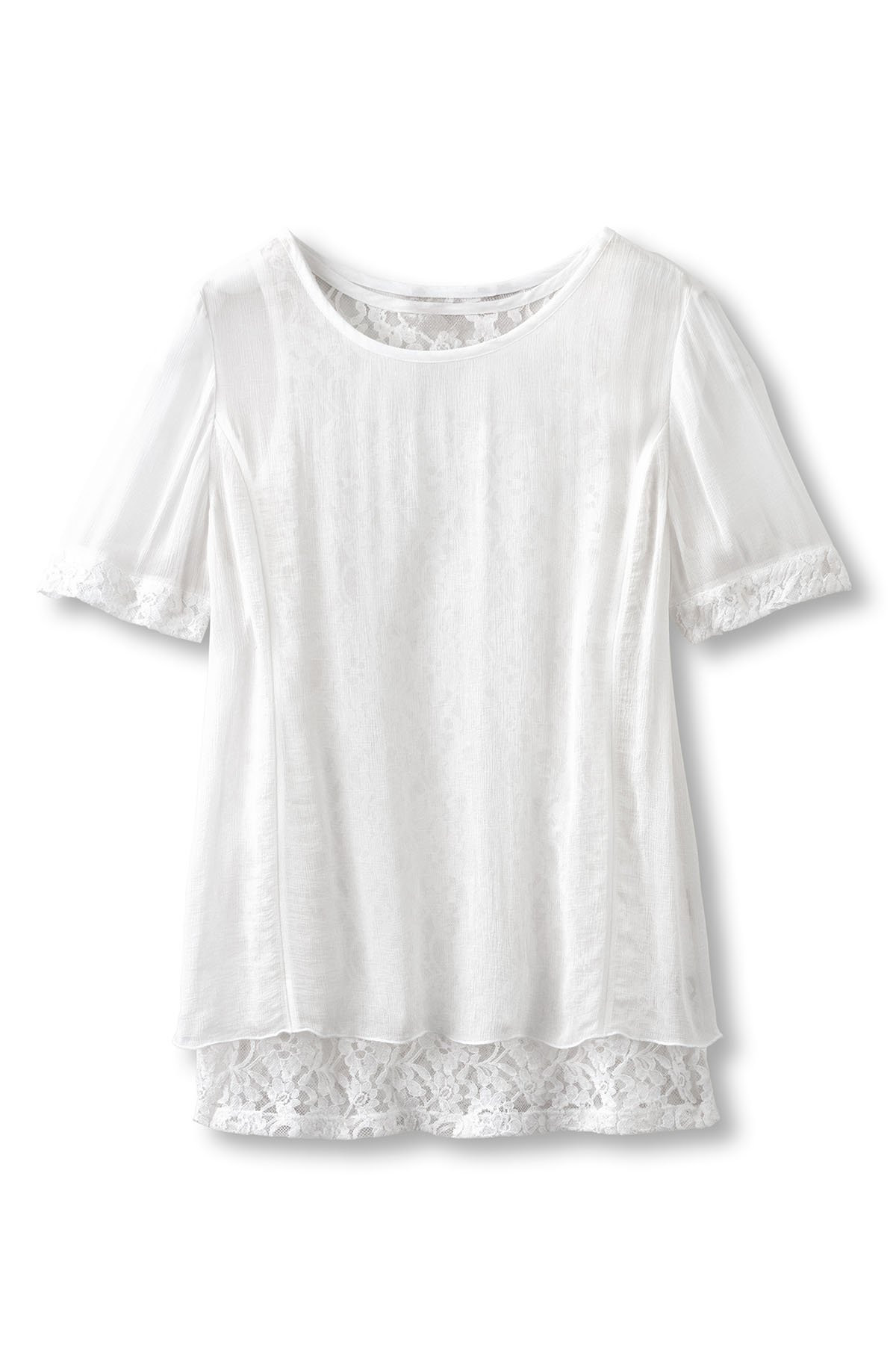 Chiffon SS Tunic And Lace Tank - thumbnail 10
