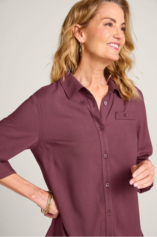 Iconic Long Sleeve Twill Big Shirt - thumbnail 4
