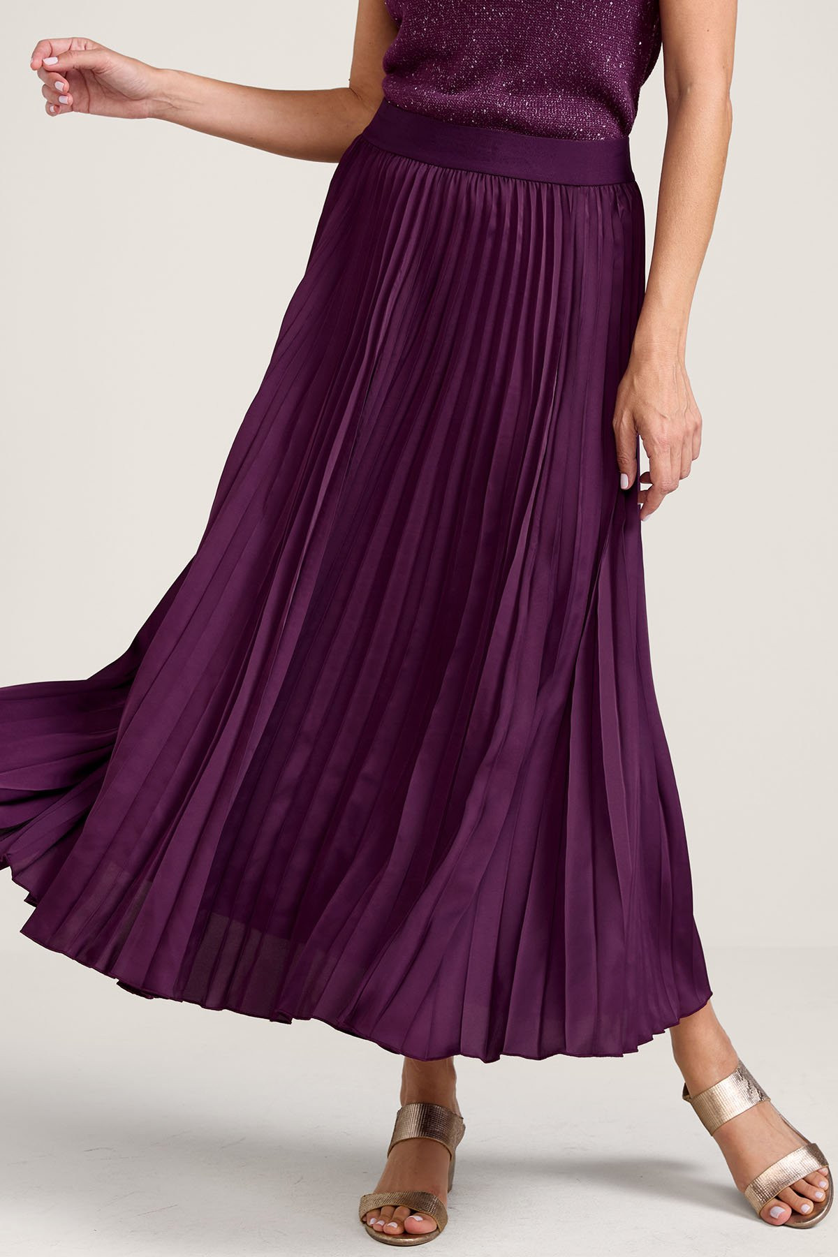Have This Dance Crinkle Satin Maxi Skirt