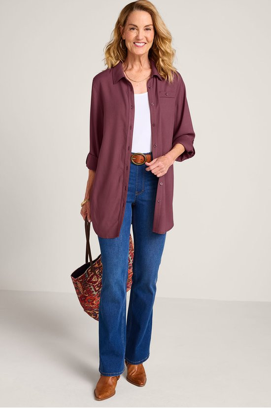 Iconic Long Sleeve Twill Big Shirt - thumbnail 2