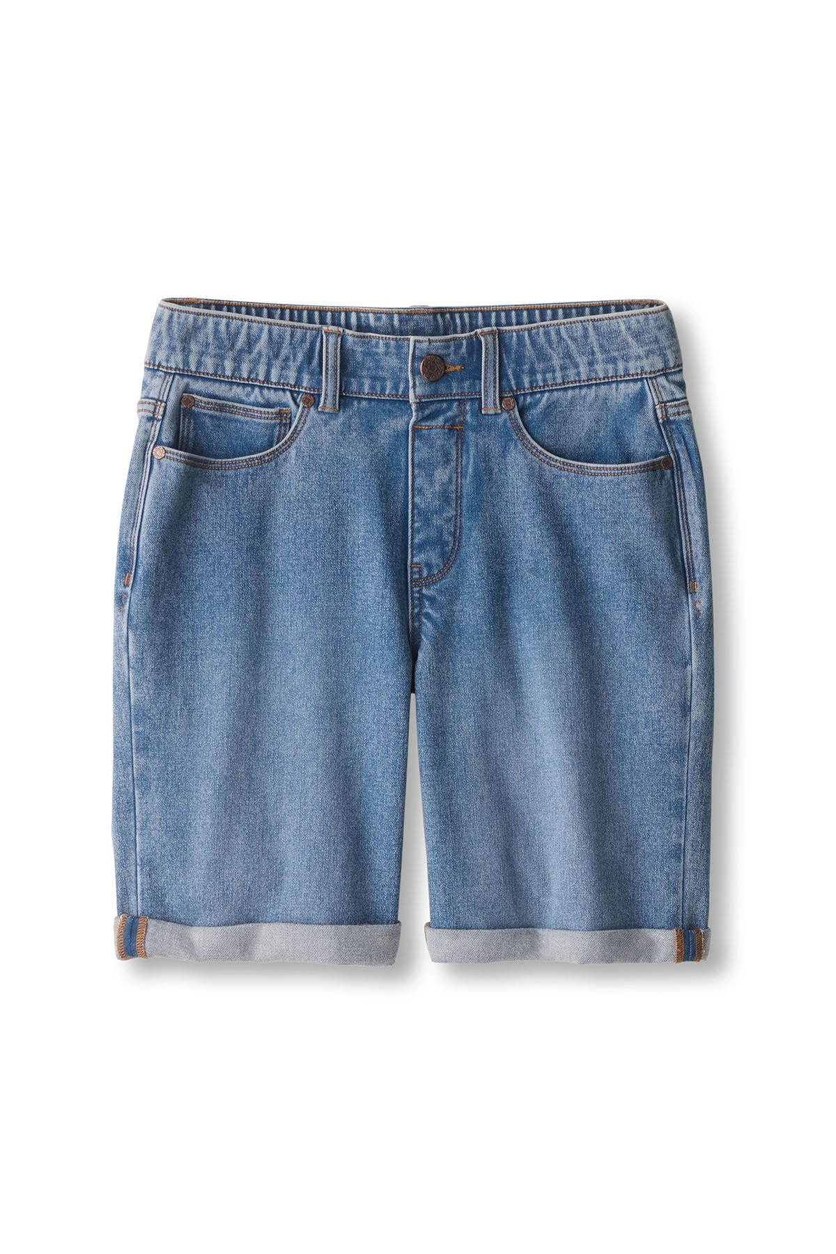Ultimate Denim Pull On Relaxed Shorts - thumbnail 2