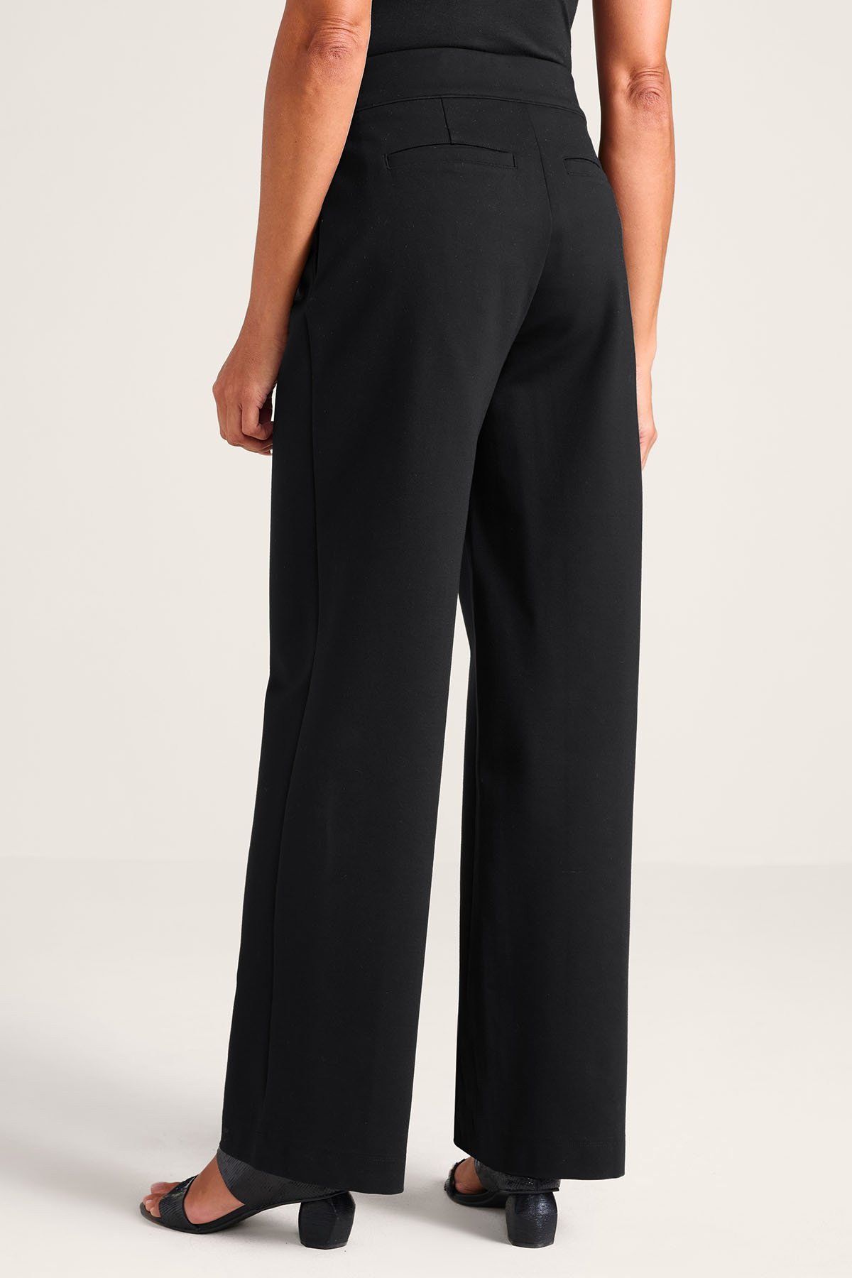Ponte Wide Leg Pants - thumbnail 4