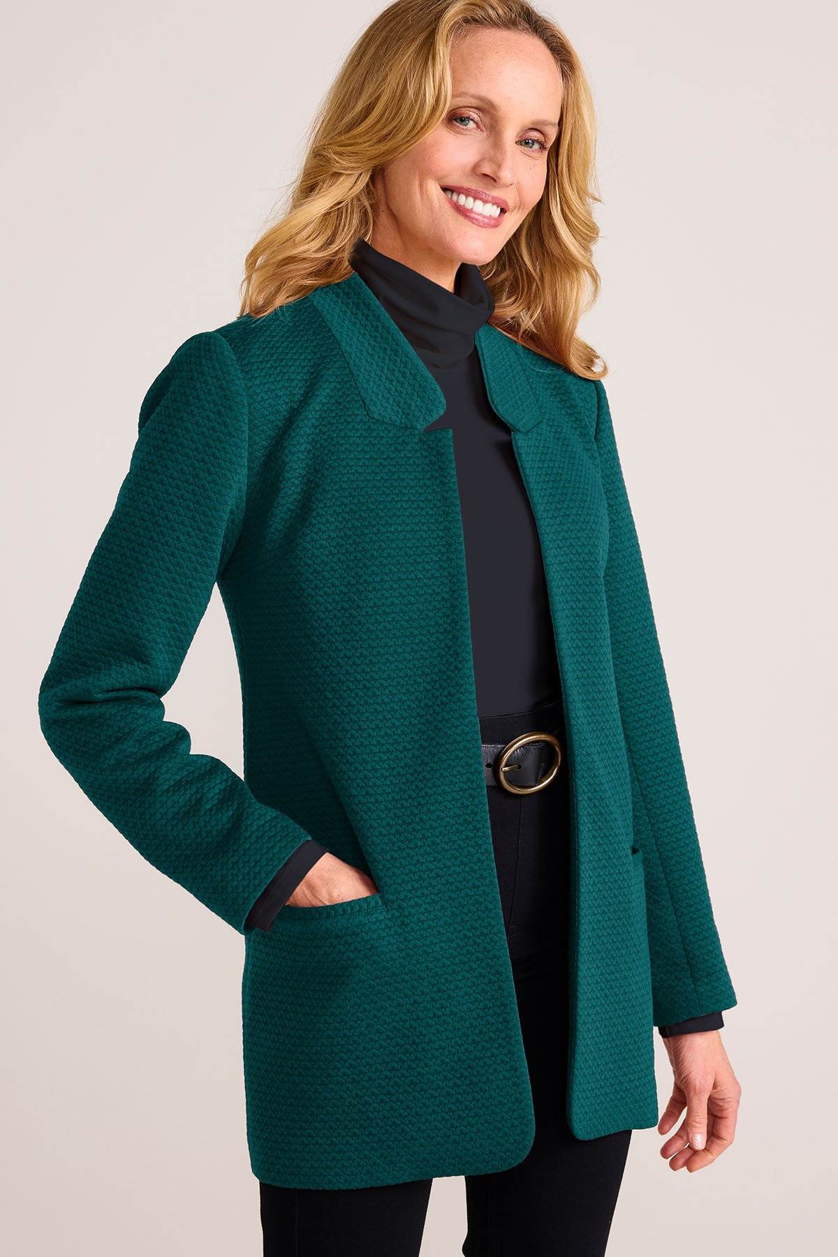St. James Textured Knit Jacket - thumbnail 5