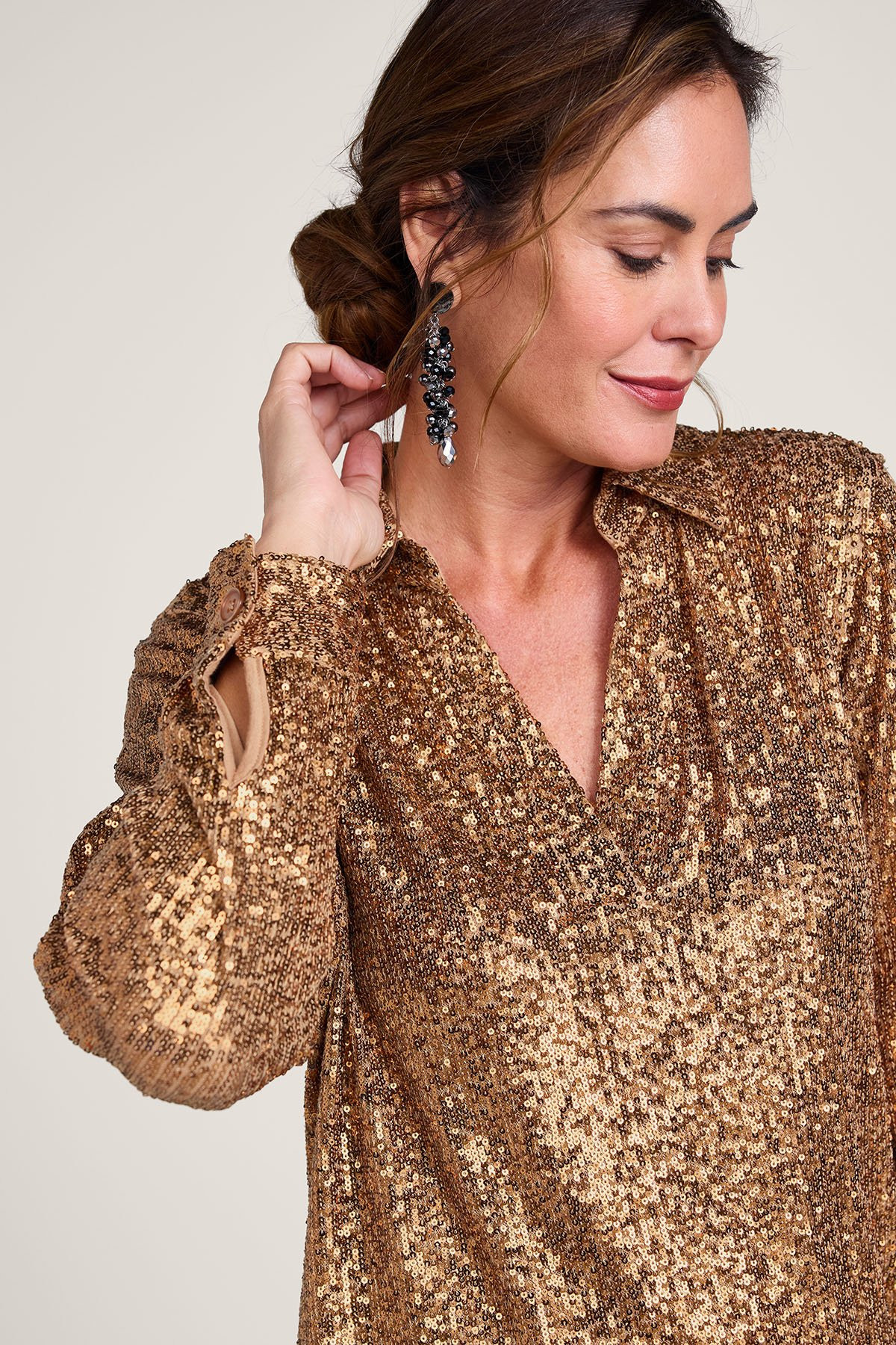 All That Glimmers Sequin Knit Tunic - thumbnail 5