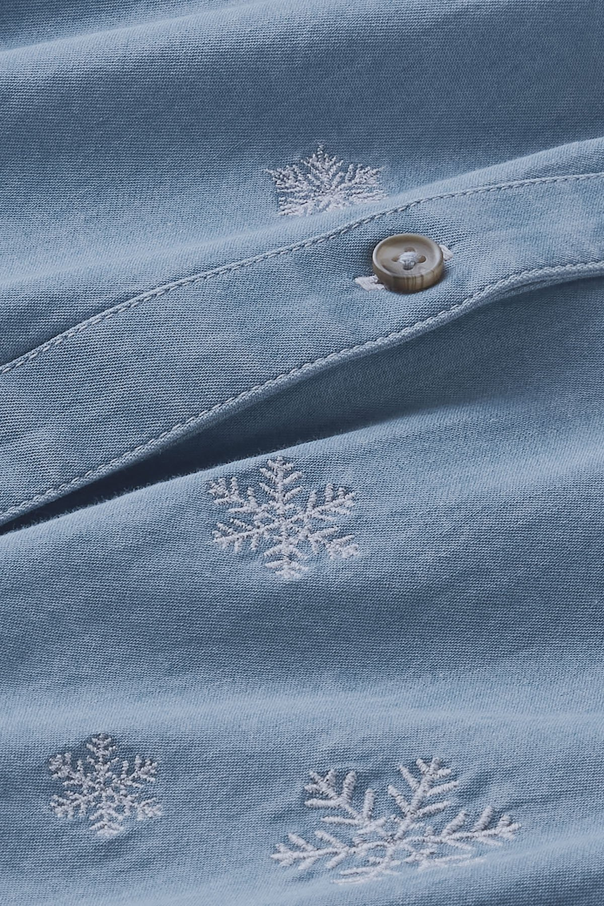 Je Veux Snowflake Chambray Big Shirt - thumbnail 5