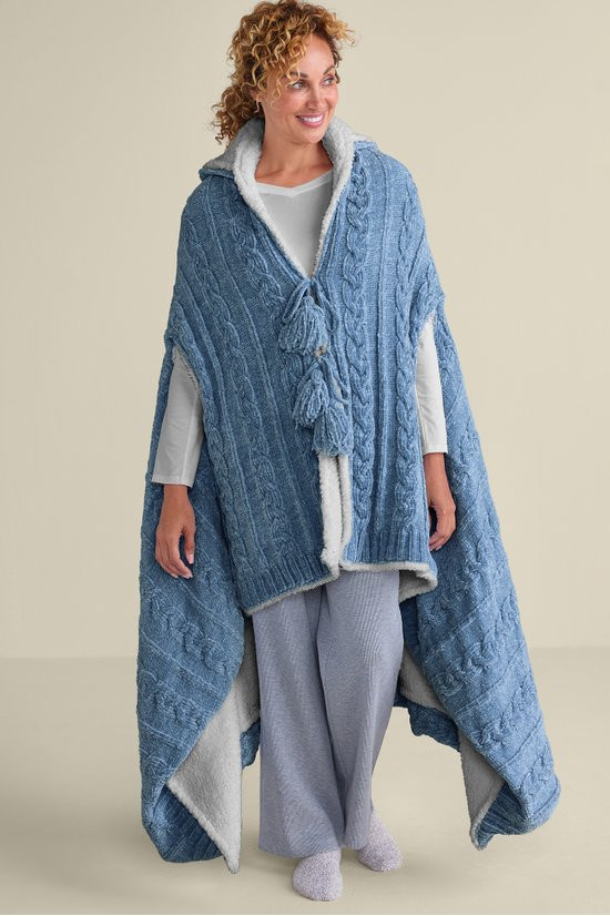 Chenille Sherpa Wearable Throw - thumbnail 7