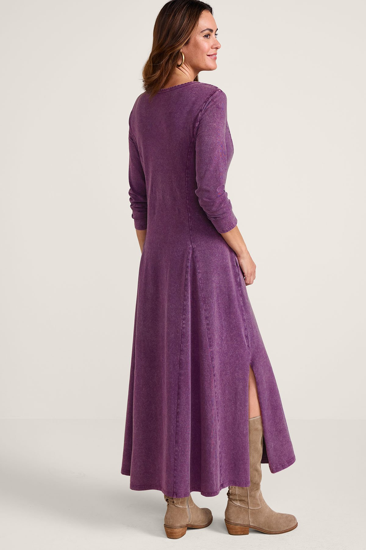 Janet Knit Denim Maxi Dress - thumbnail 4