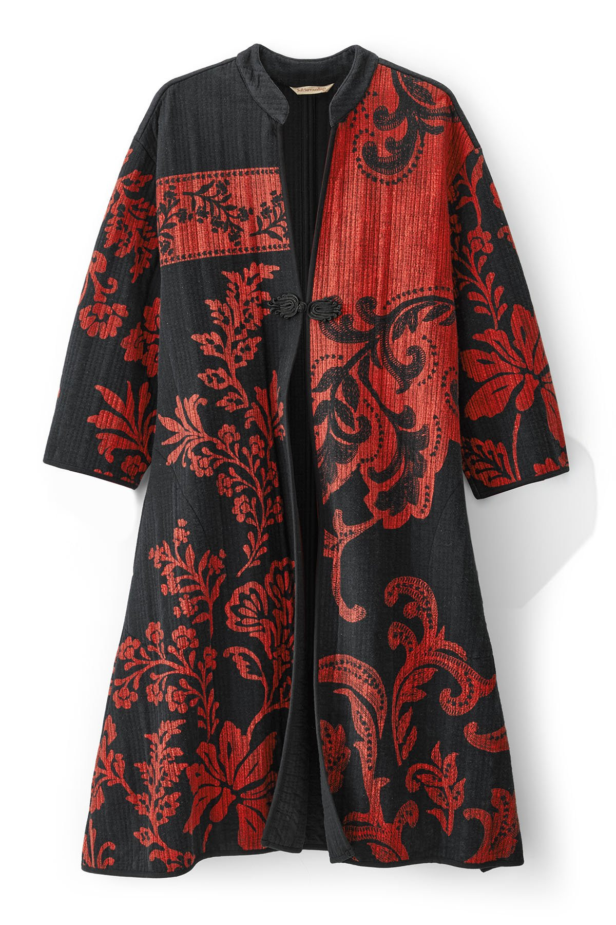 Scarlet Serenity Long Knit Topper - thumbnail 2