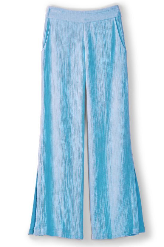Khulani Wide Leg Gauze Pants - thumbnail 3