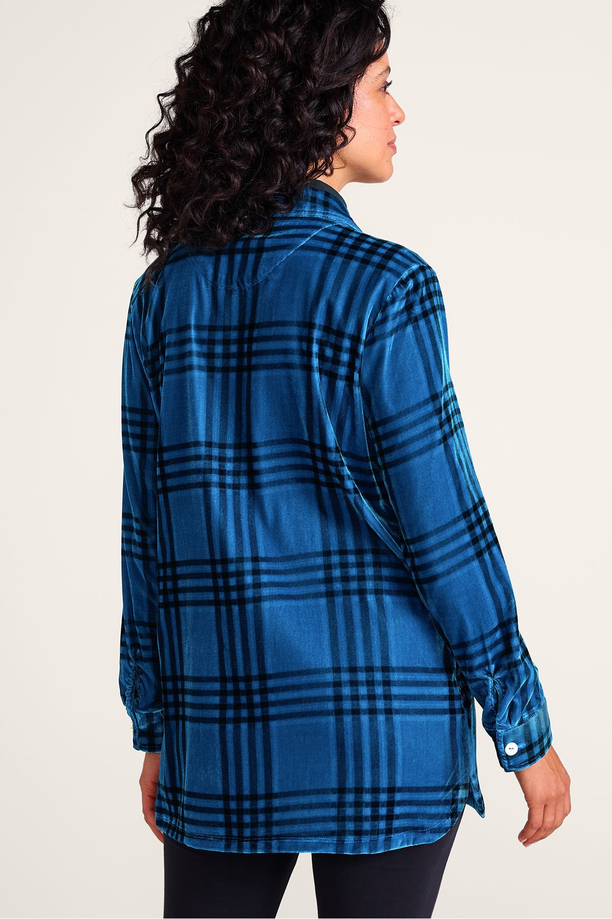 Maize Plaid Velvet Tunic - thumbnail 5
