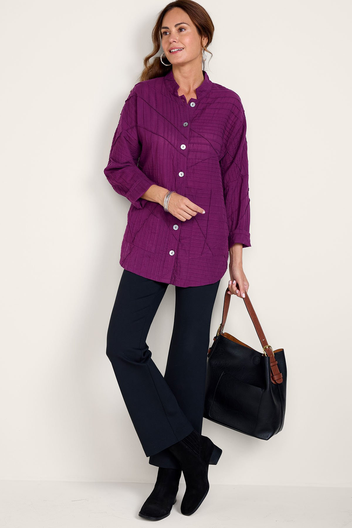 Studio Abstract Long Sleeve Big Shirt - thumbnail 3