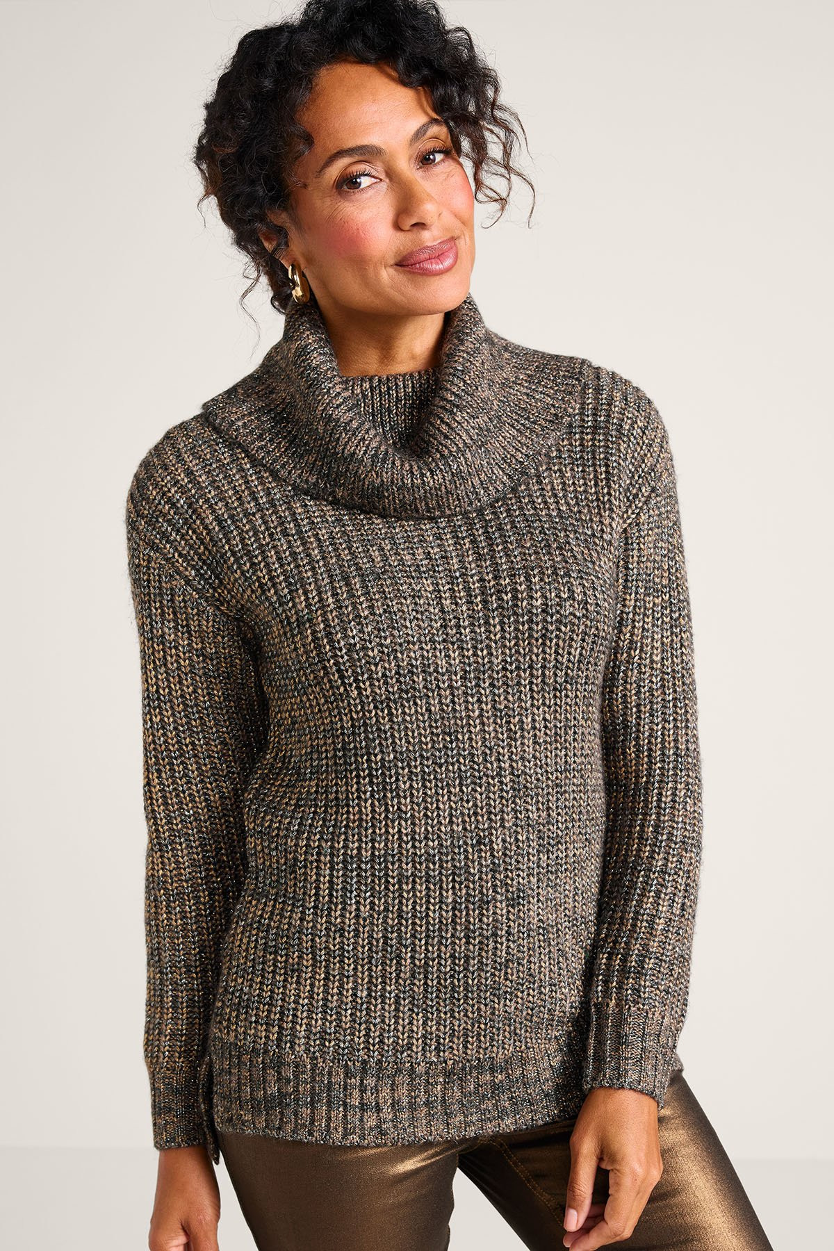 Starlight Shaker Cowl Neck Sweater