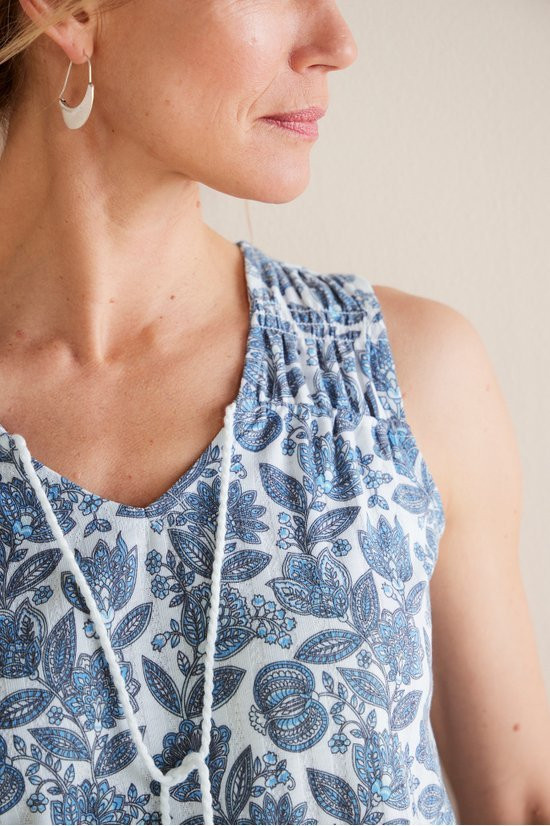 Roxie Printed Pointelle Tank - thumbnail 6