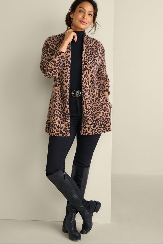 Sibyl Cashmere Printed Cardigan - thumbnail 3