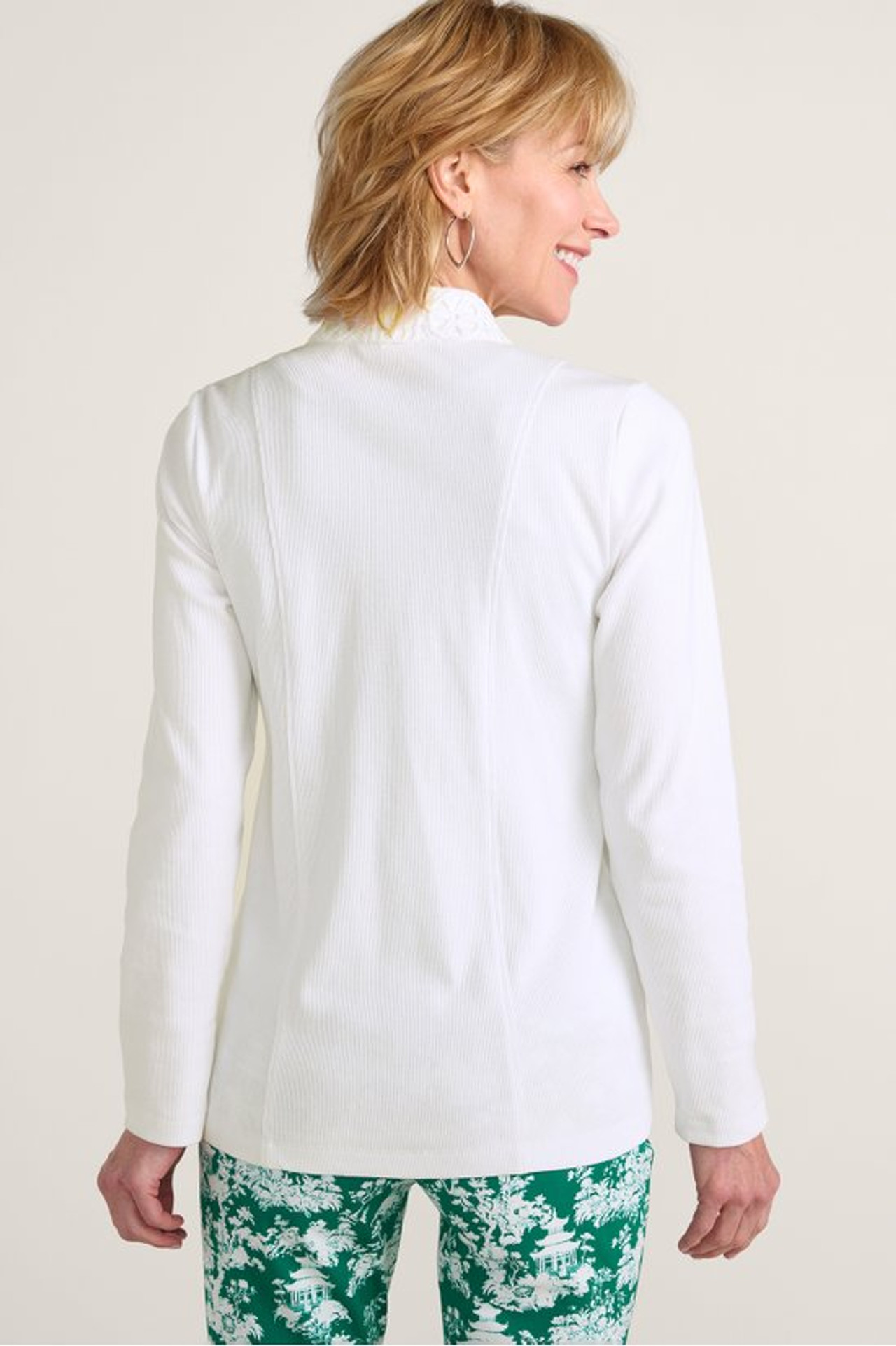Eyelet Zip Jacket