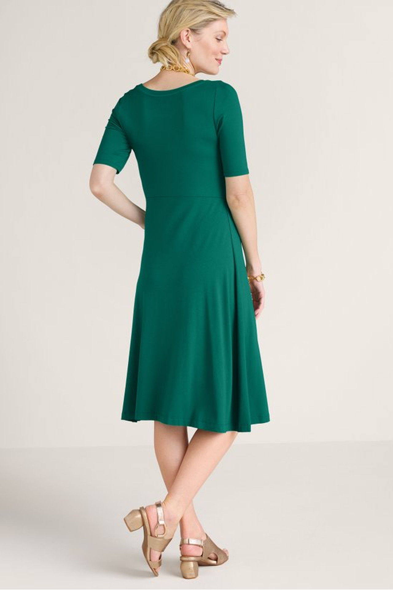 ☆スマーフ☆ MEDI ADJUST SHELLY GATHER DRES She+Sky Kelly Green Flutter Sleeve Midi Dress | Lime Lush