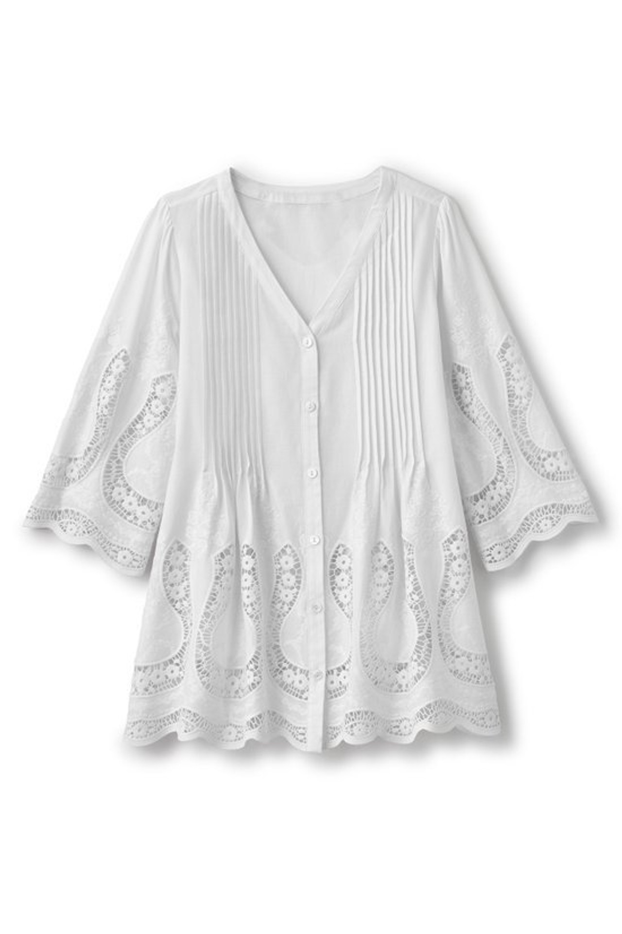 Trella Eyelet Top