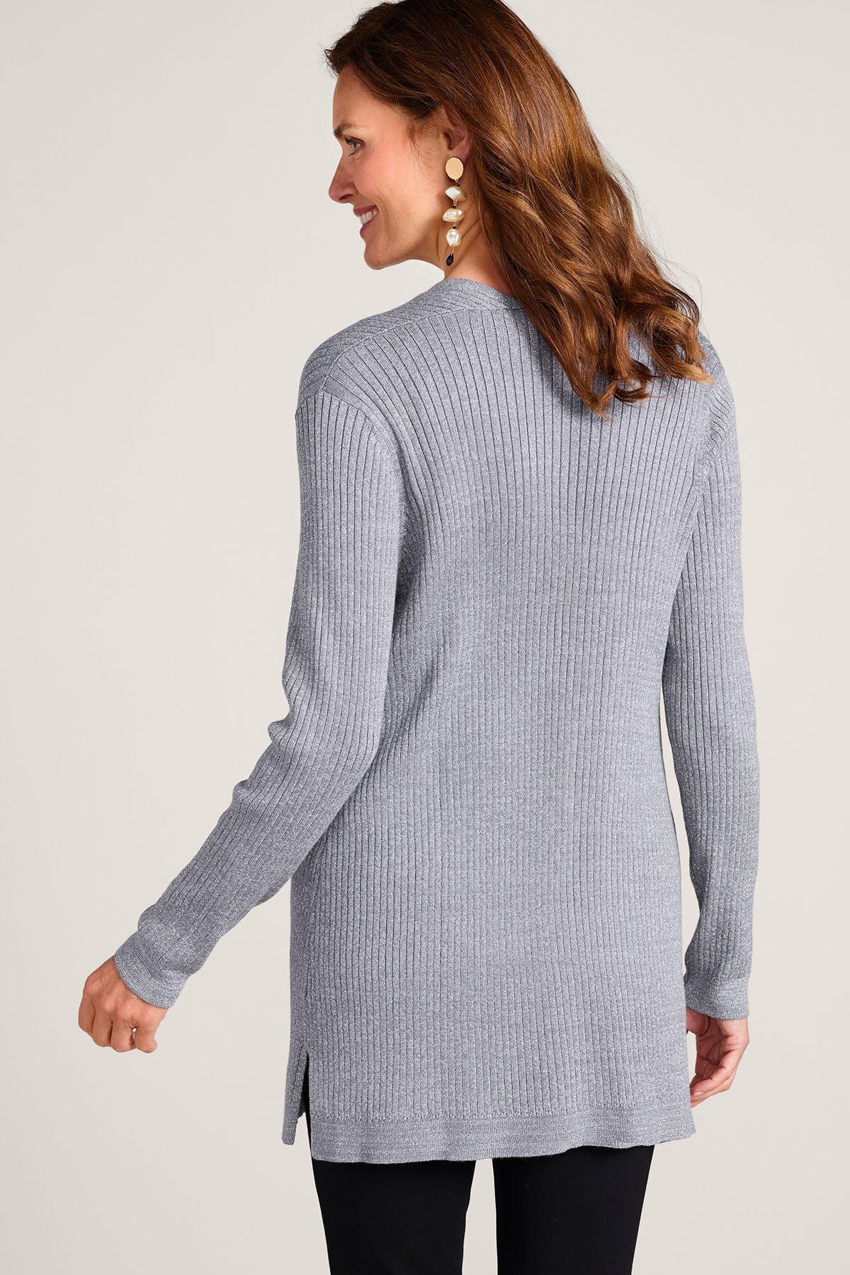 Soft Essential™ Ribbed Long Cardi