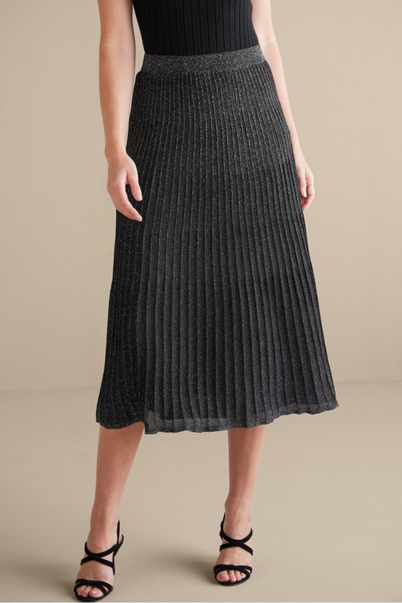 HTH nuance skirt グレー/ブラック サイズFREE HTH nuance skirt グレー/ブラック サイズFREE Short A Line