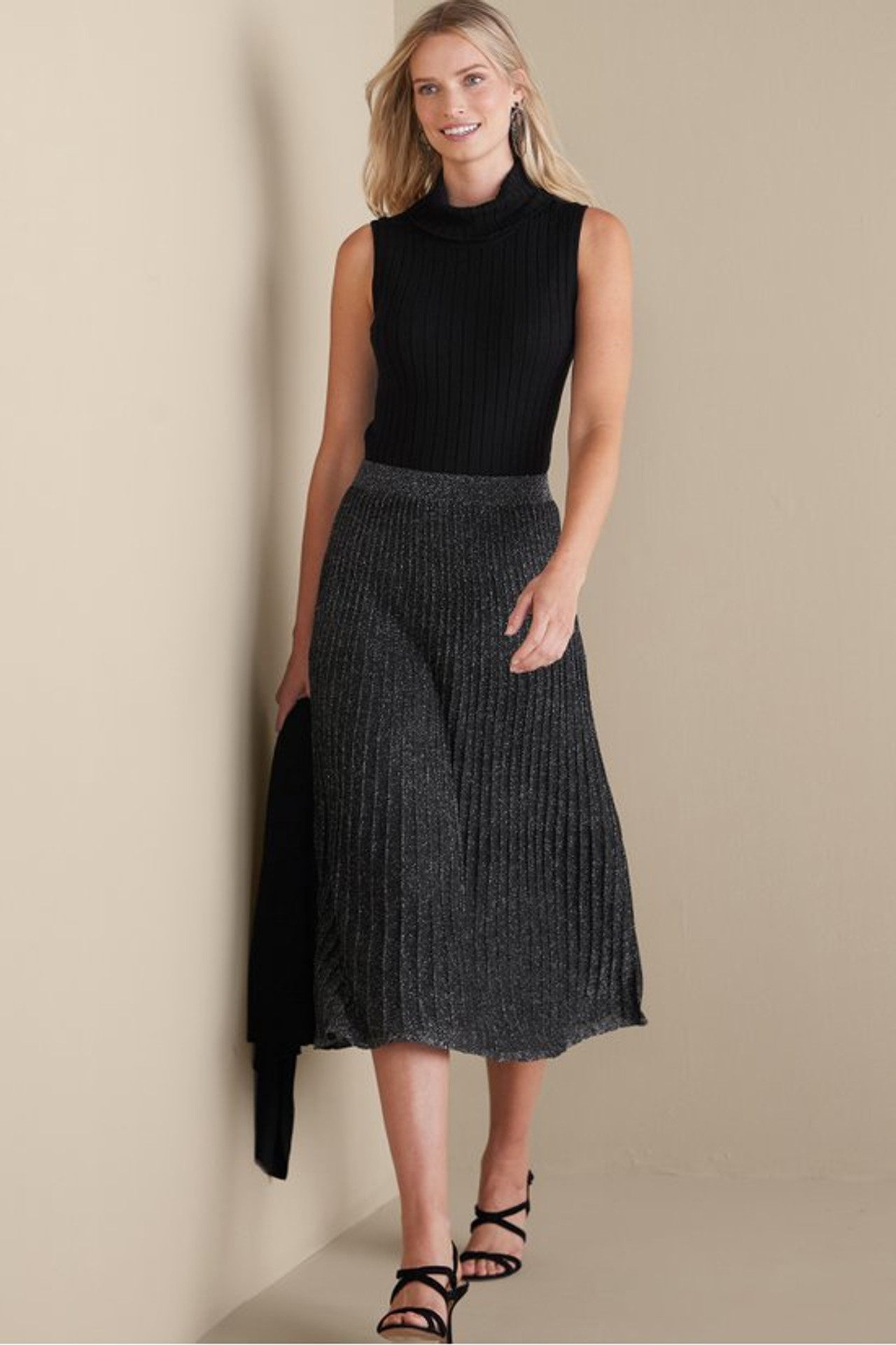 ★2025SS新作★NYXX★PLEATS WRAP SKIRT Nisha Knit Pleated Skirt