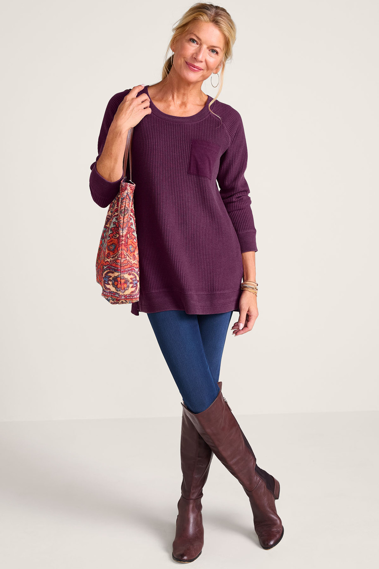 Autumn Waffle Tunic