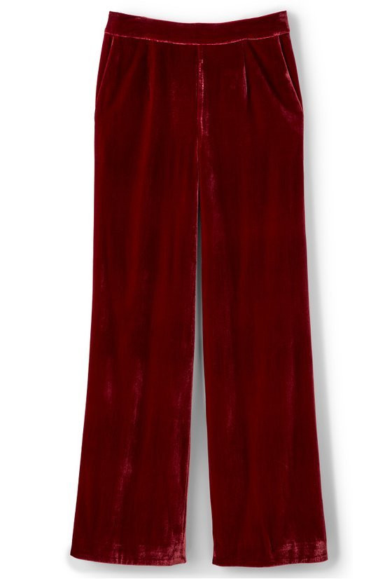Aria Velvet Wide Leg Pants - thumbnail 2