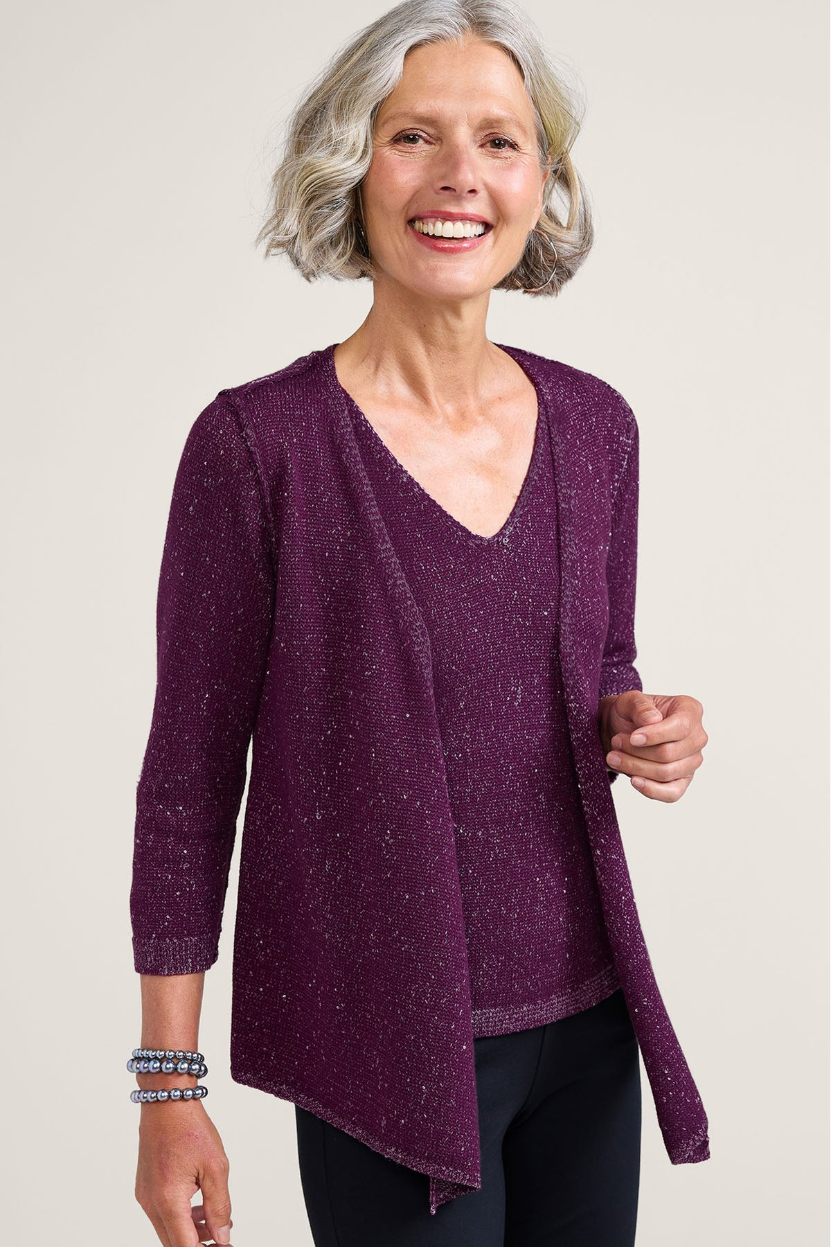 Yelena Sequin Cardigan