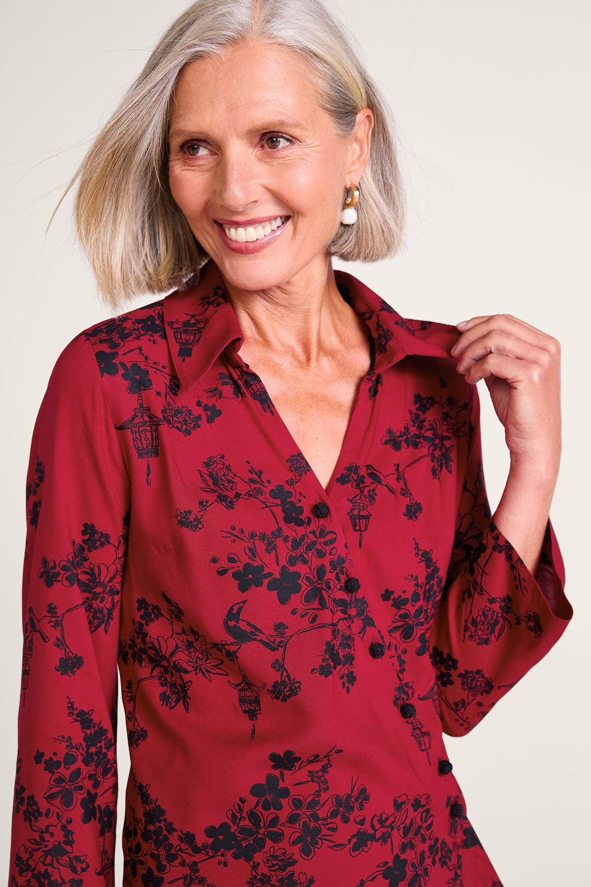 Sumi Challis Asymmetric Tunic - thumbnail 5