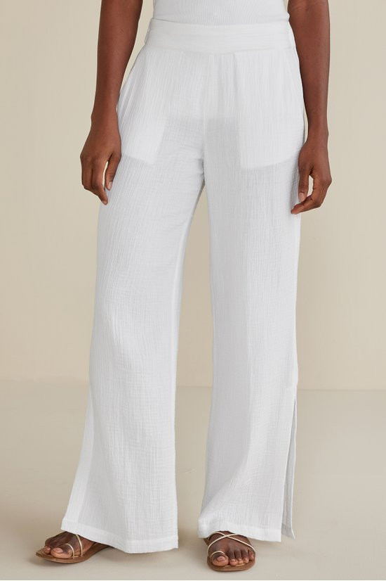 Khulani Wide Leg Gauze Pants - thumbnail 5
