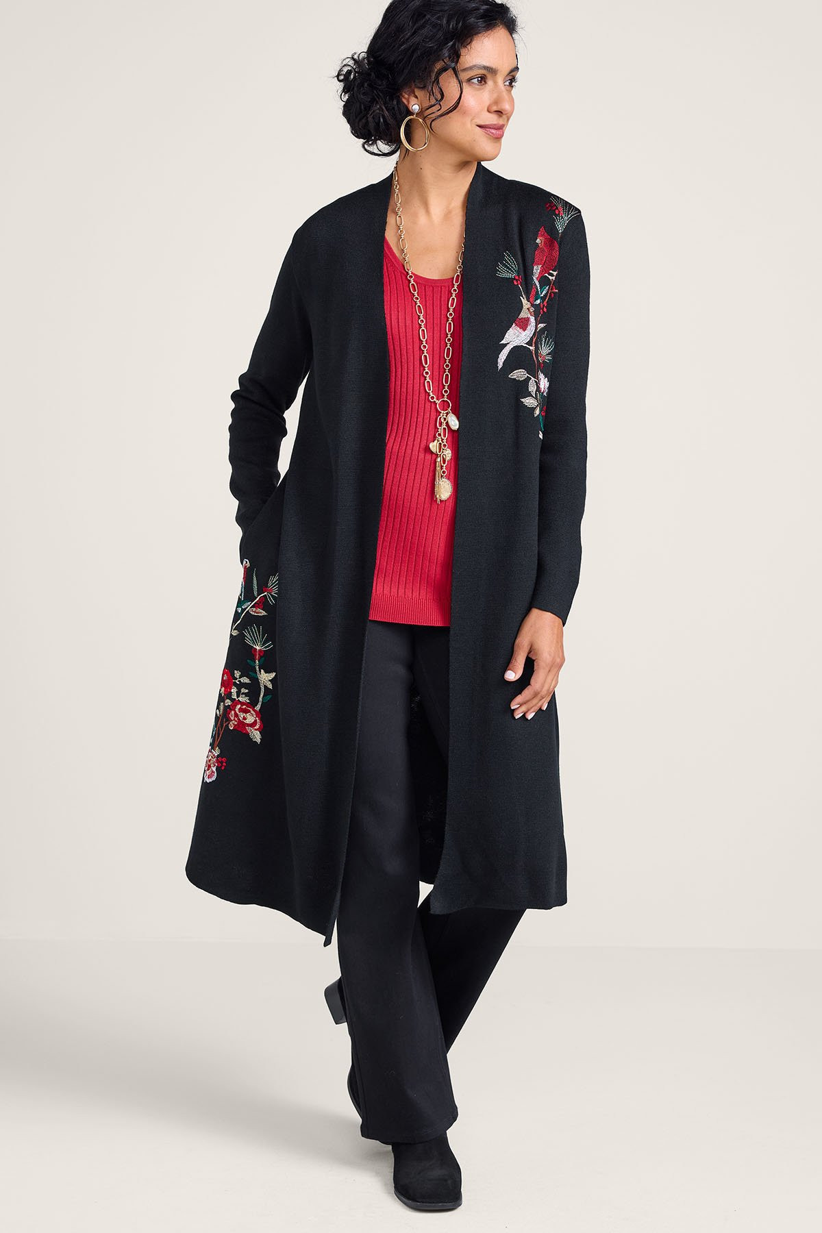 Songbird Long Cardigan Sweater - thumbnail 3