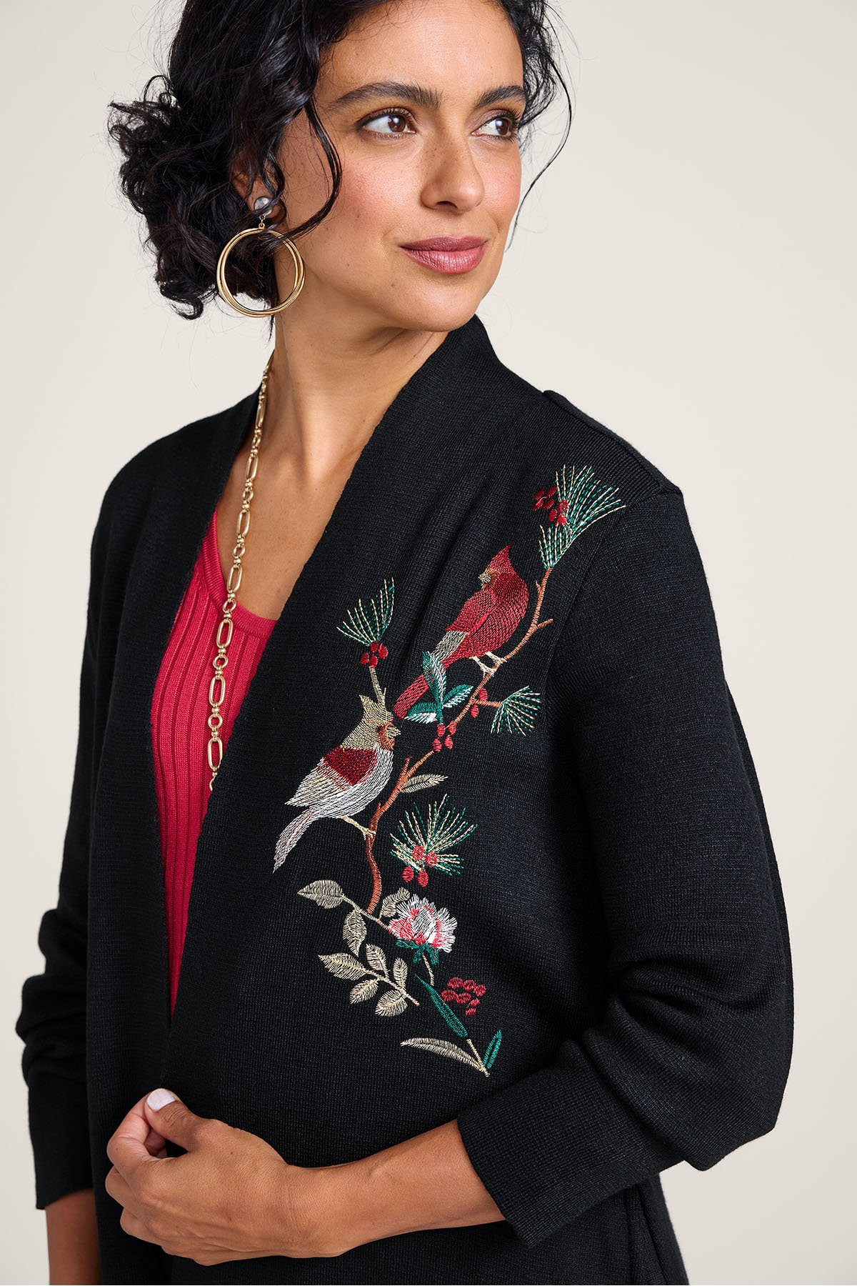 Songbird Long Cardigan Sweater - thumbnail 4