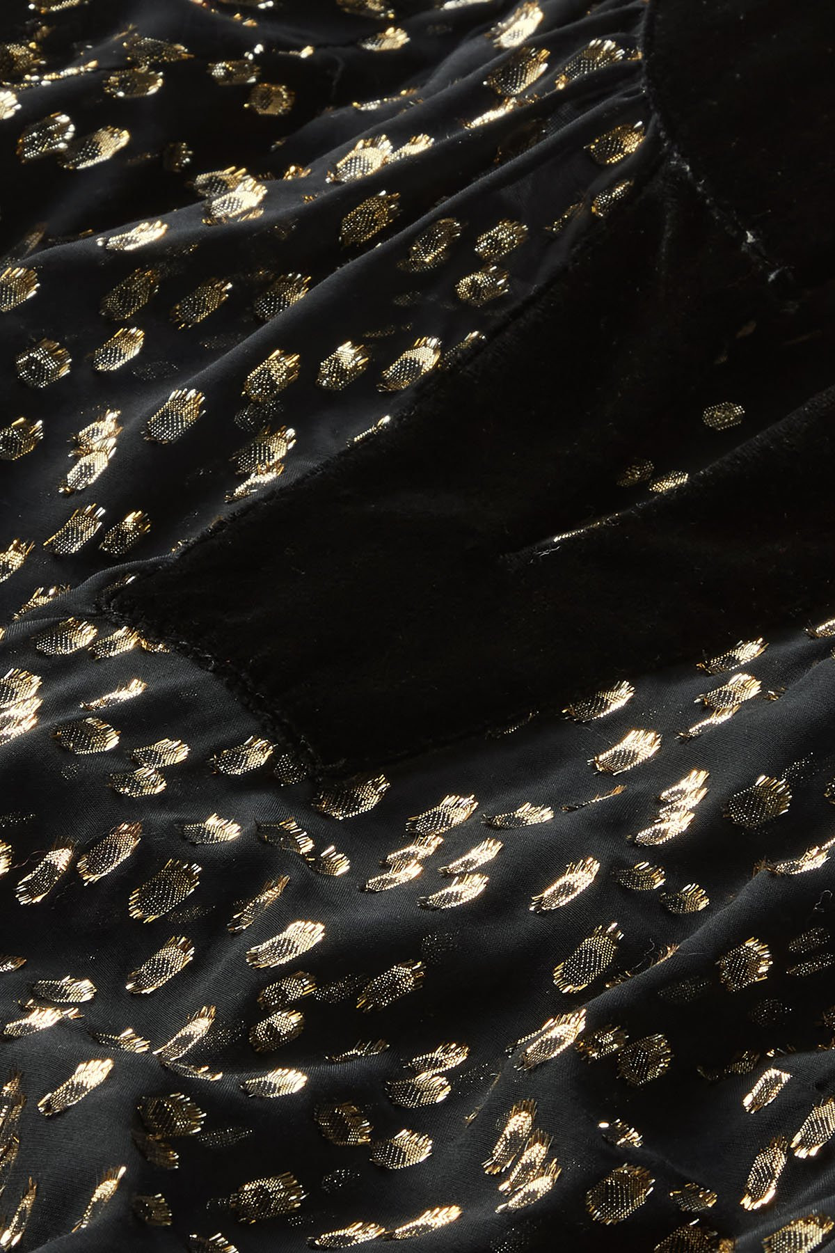Luce Long Sleeve Velvet Trim Poet Top - thumbnail 6