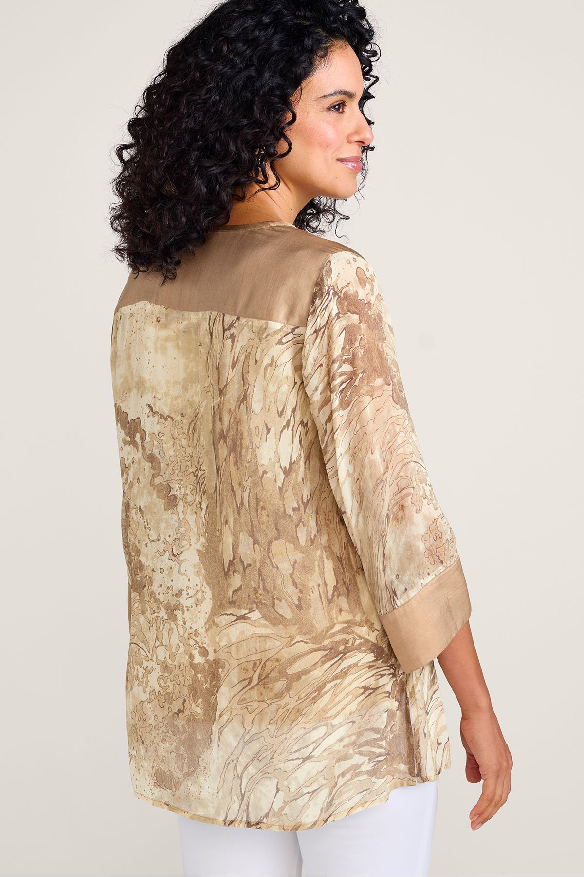 Novelty Printed 3/4 Slv Tunic And Tank - thumbnail 4