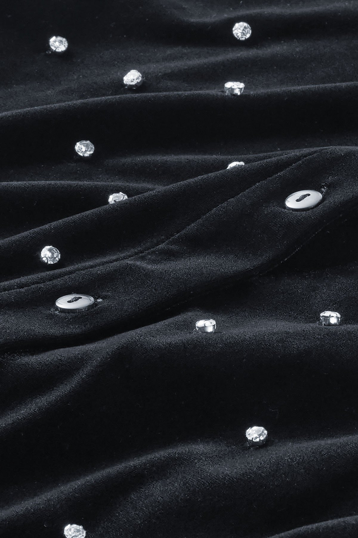 Embellished Velvet Boyfriend Shirt - thumbnail 5