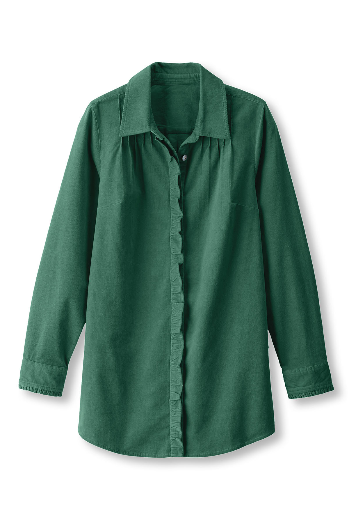 Stretch Corduroy Long Sleeve Big Shirt - thumbnail 3