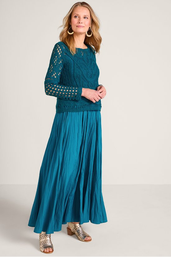 Liliana Cotton Lace Sweater - thumbnail 2