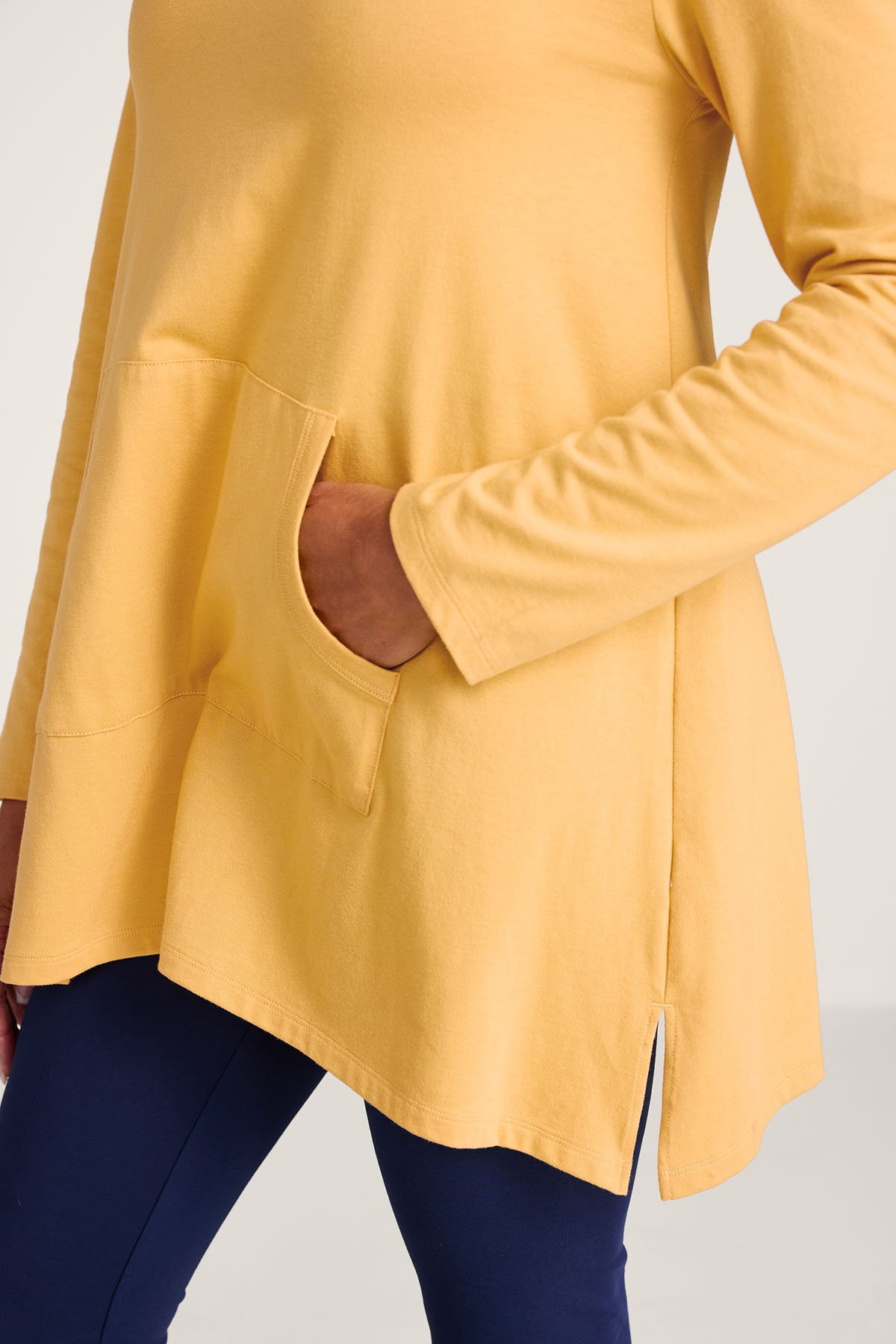 Everyday Knit Hooded Pocket Tunic - thumbnail 6