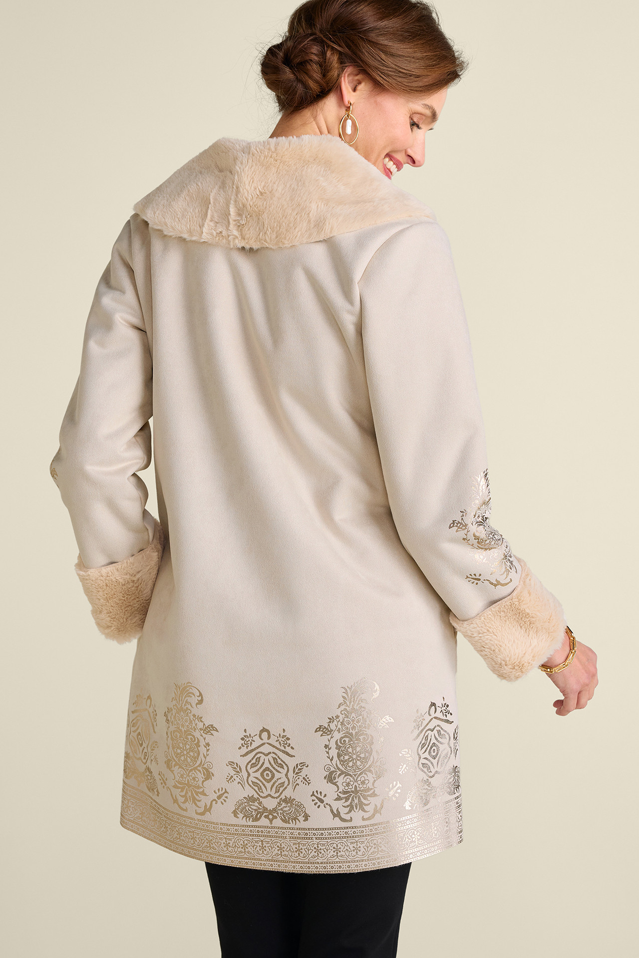 Anastasia Faux Shearling Coat - thumbnail 4