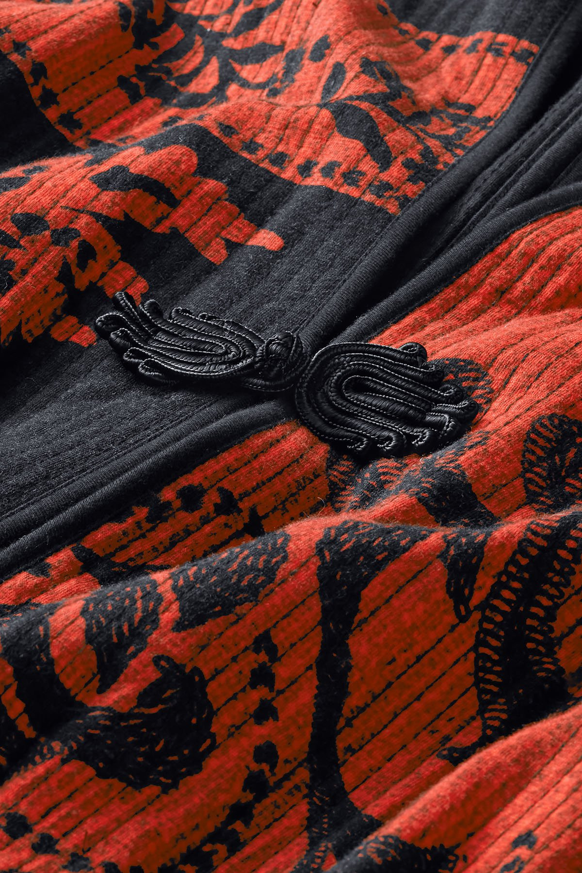 Scarlet Serenity Long Knit Topper - thumbnail 6