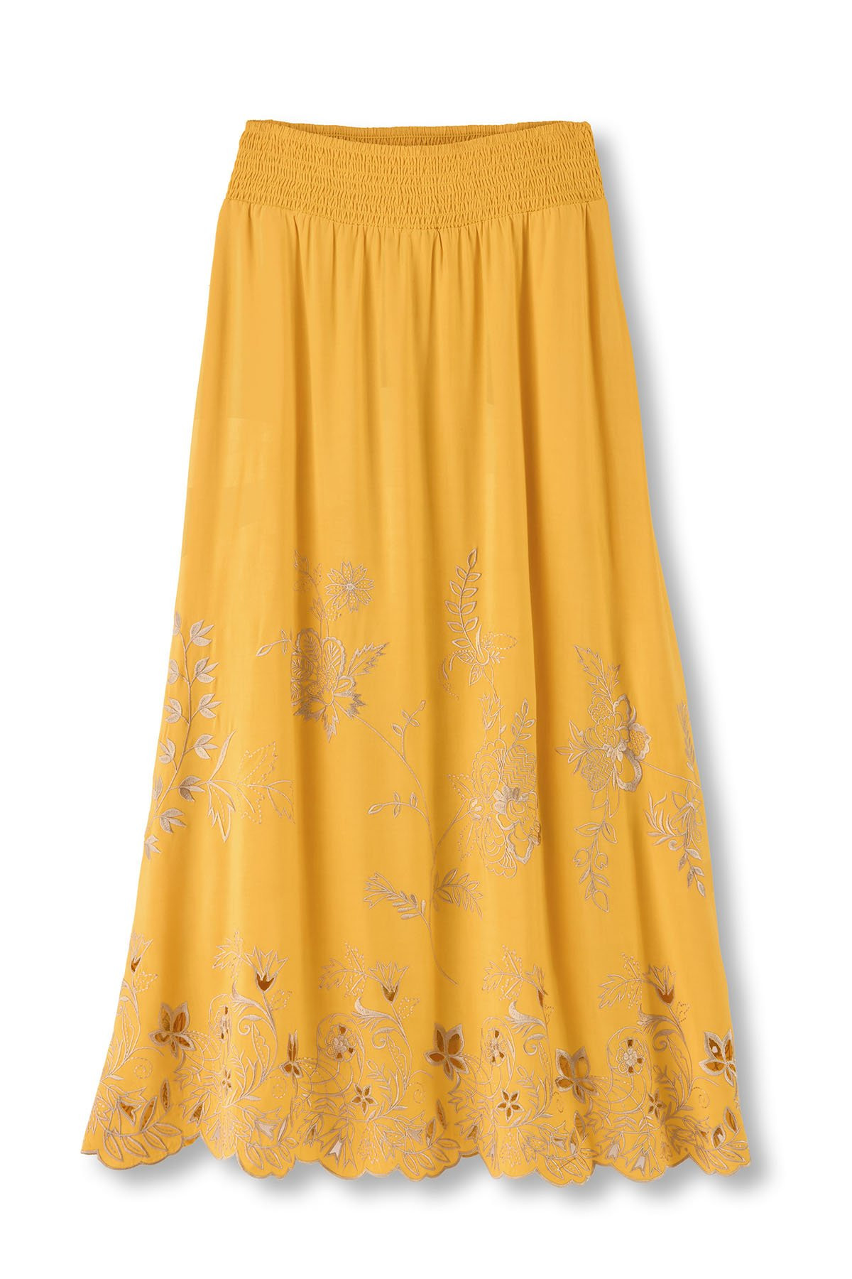 Embroidered Hem Pull On Maxi Skirt - thumbnail 2
