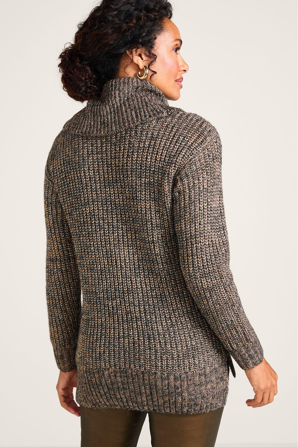 Starlight Shaker Cowl Neck Sweater - thumbnail 4