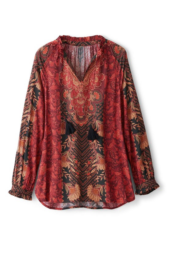 Fleur Dynasty Long Sleeve Poet Top - thumbnail 2