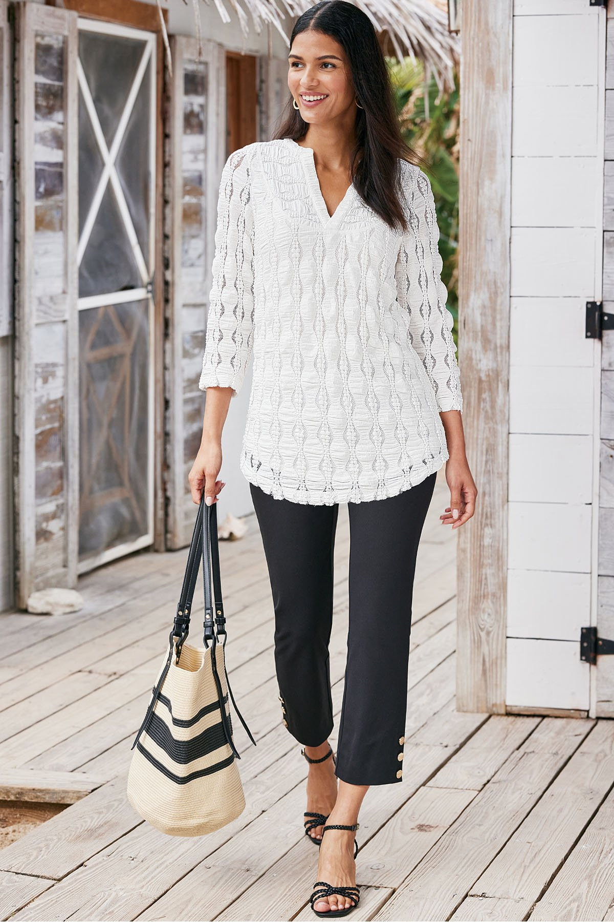 Superla Slim Leg Crop Pants