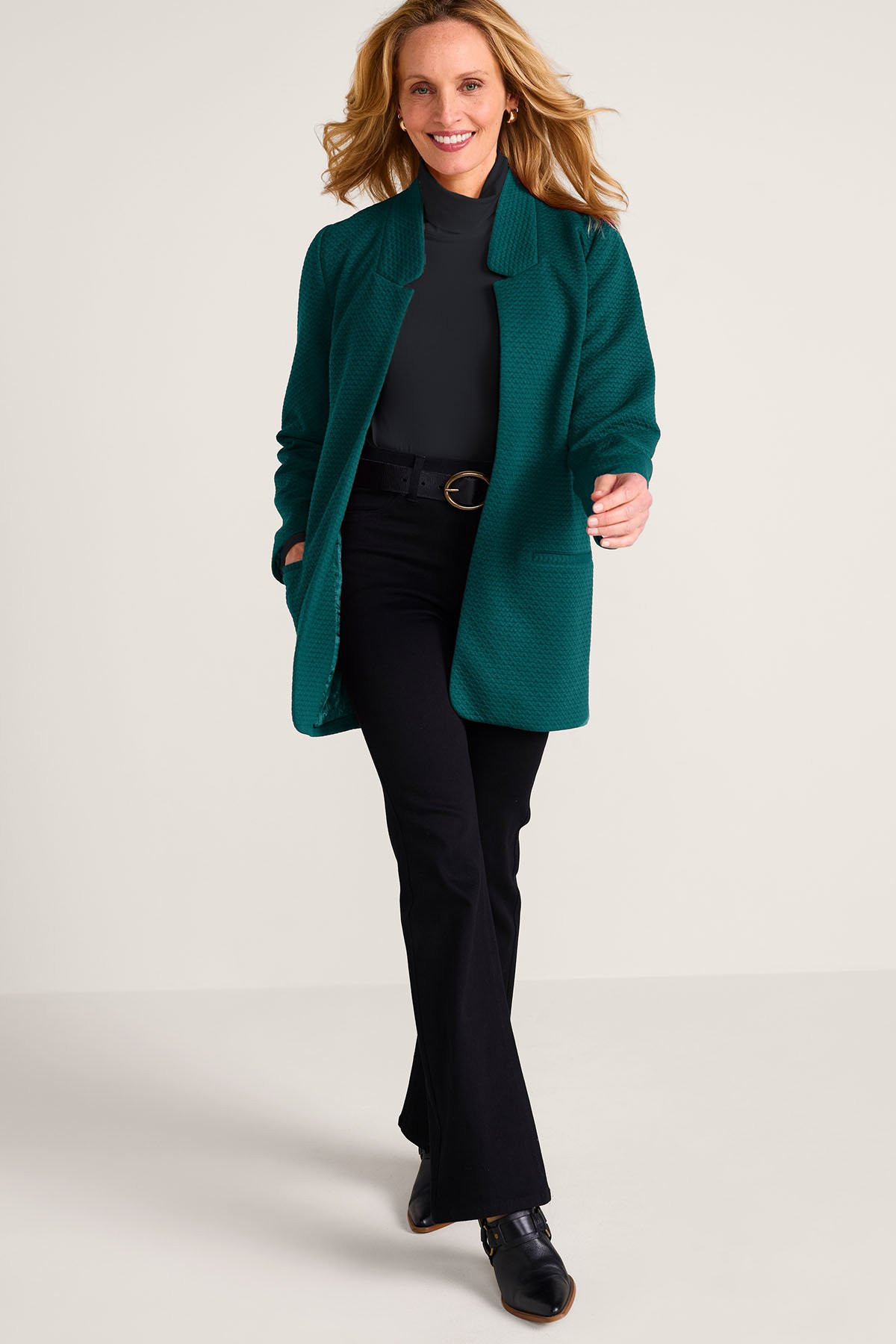 St. James Textured Knit Jacket - thumbnail 2