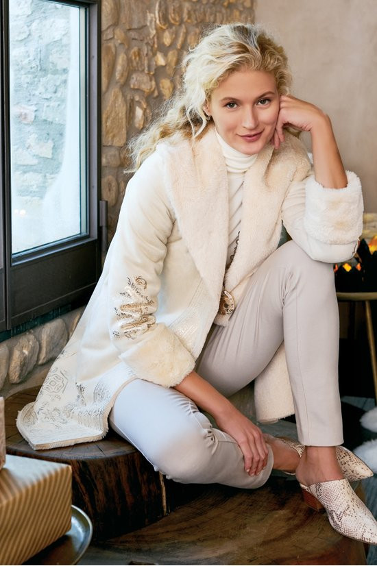 Anastasia Faux Shearling Coat - thumbnail 6