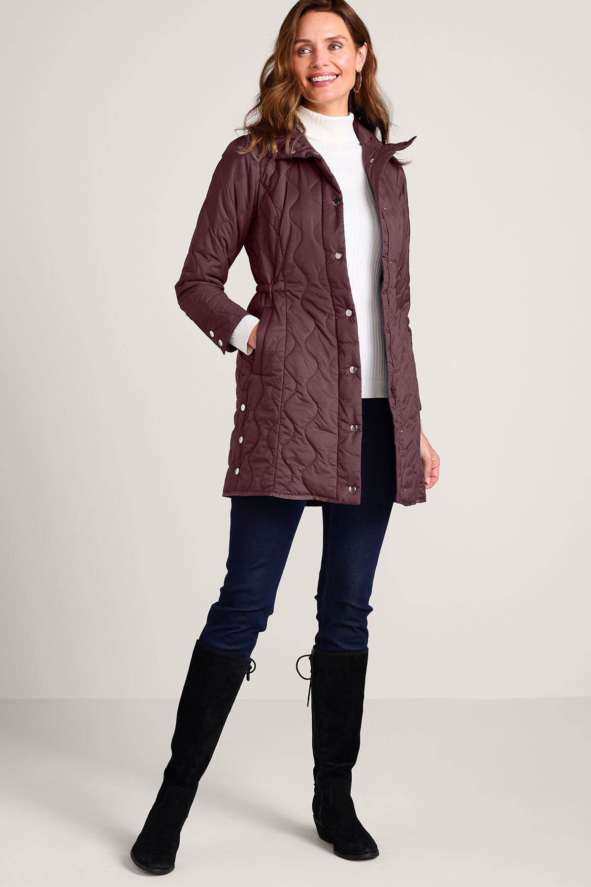 Daybreaker Lightweight Quilted Coat - thumbnail 3