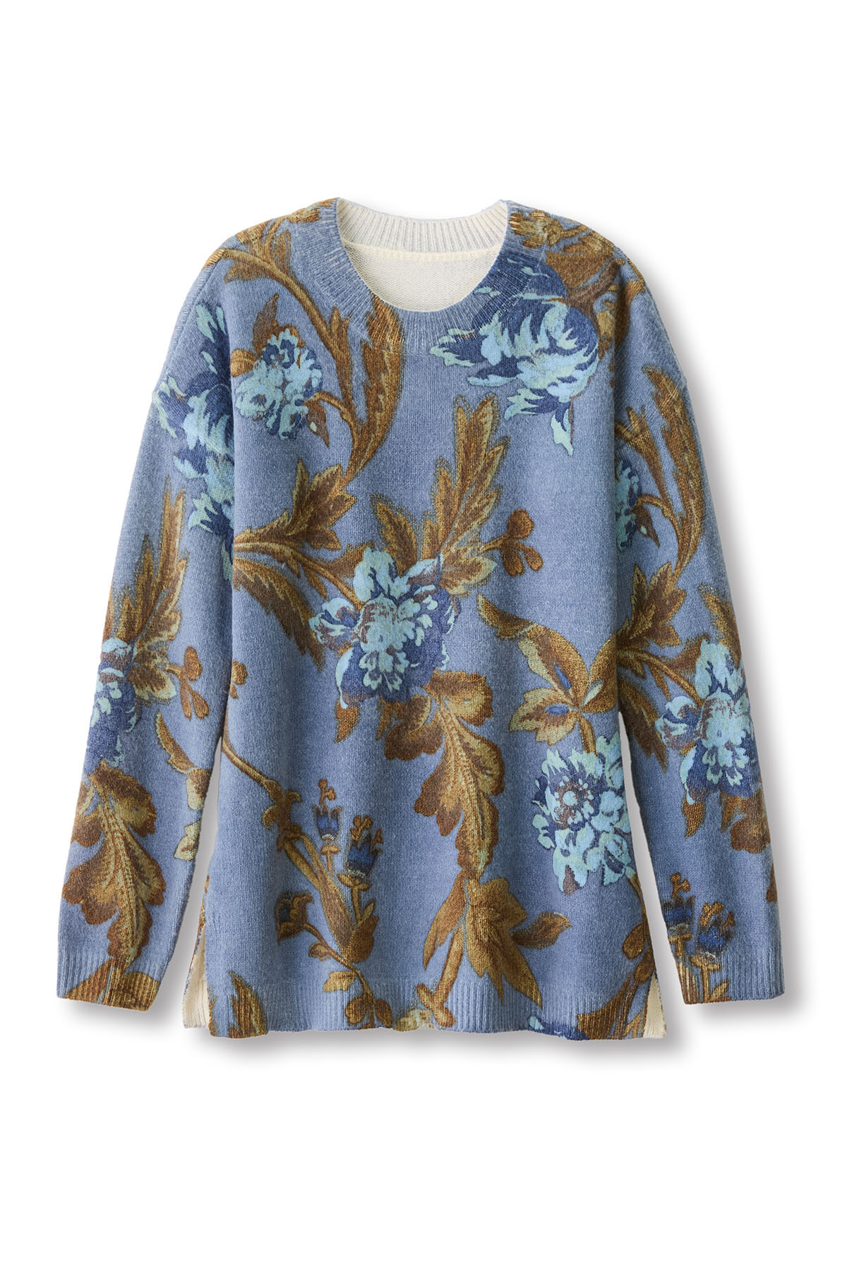 Floral Bloom Fine Gauge LS Sweater - thumbnail 3