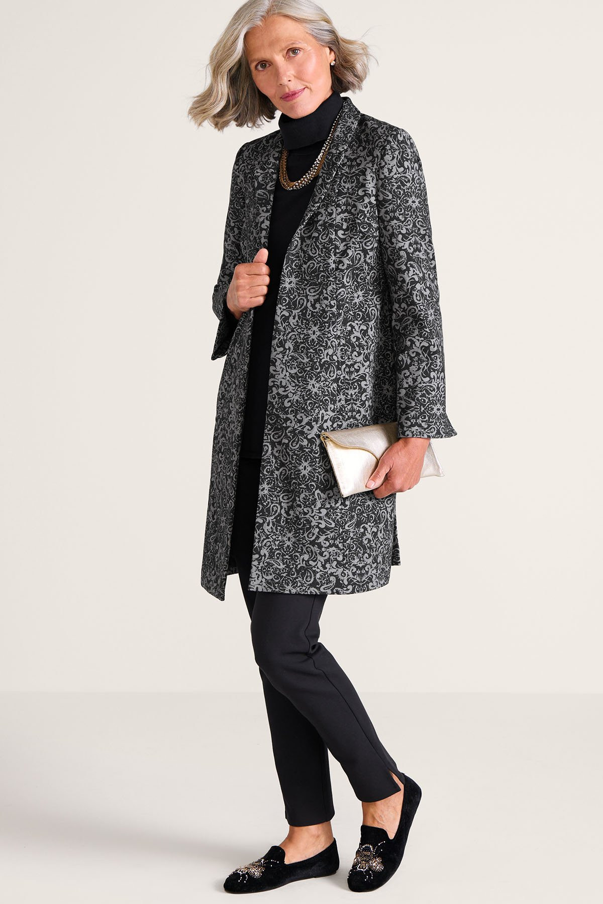 Ovation Mid Length Ponte Theater Coat