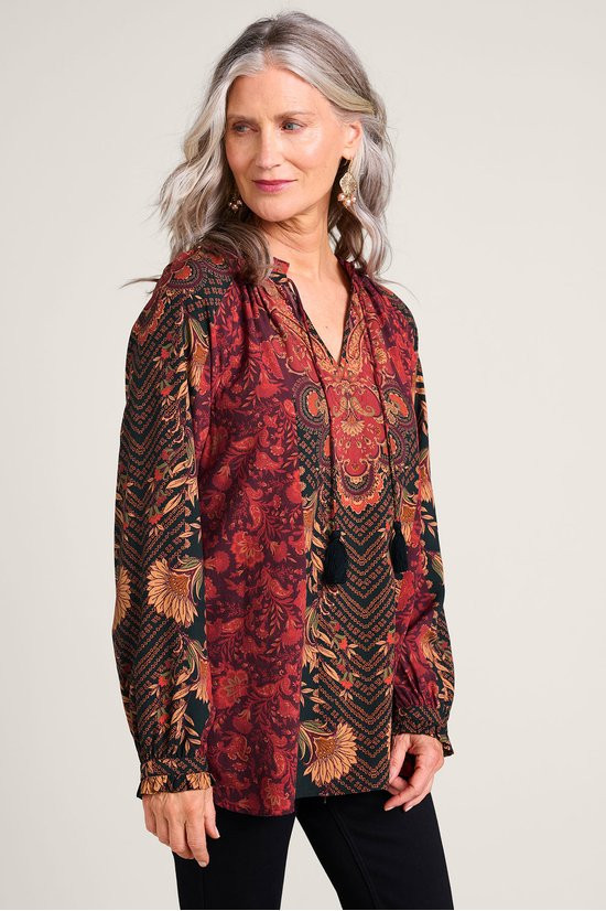 Fleur Dynasty Long Sleeve Poet Top